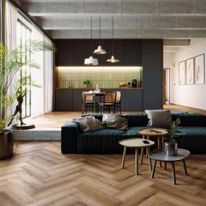 Arbiton Amaron Herringbone Acoustic Georgetown Tölgy SPC Vinyl Padló