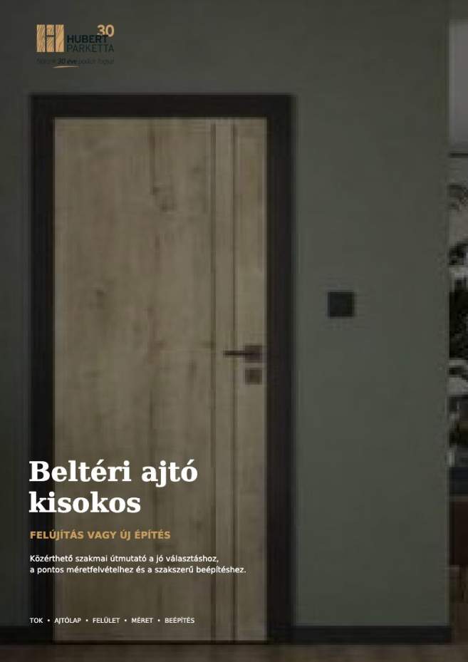 Beltéri ajtó kisokos – borító